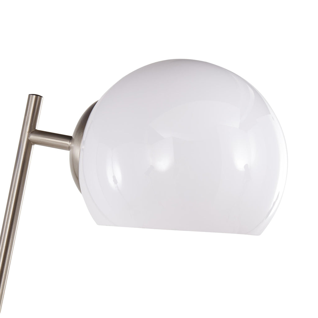 Eileen Contemporary Floor Lamp in Brushed Nickel