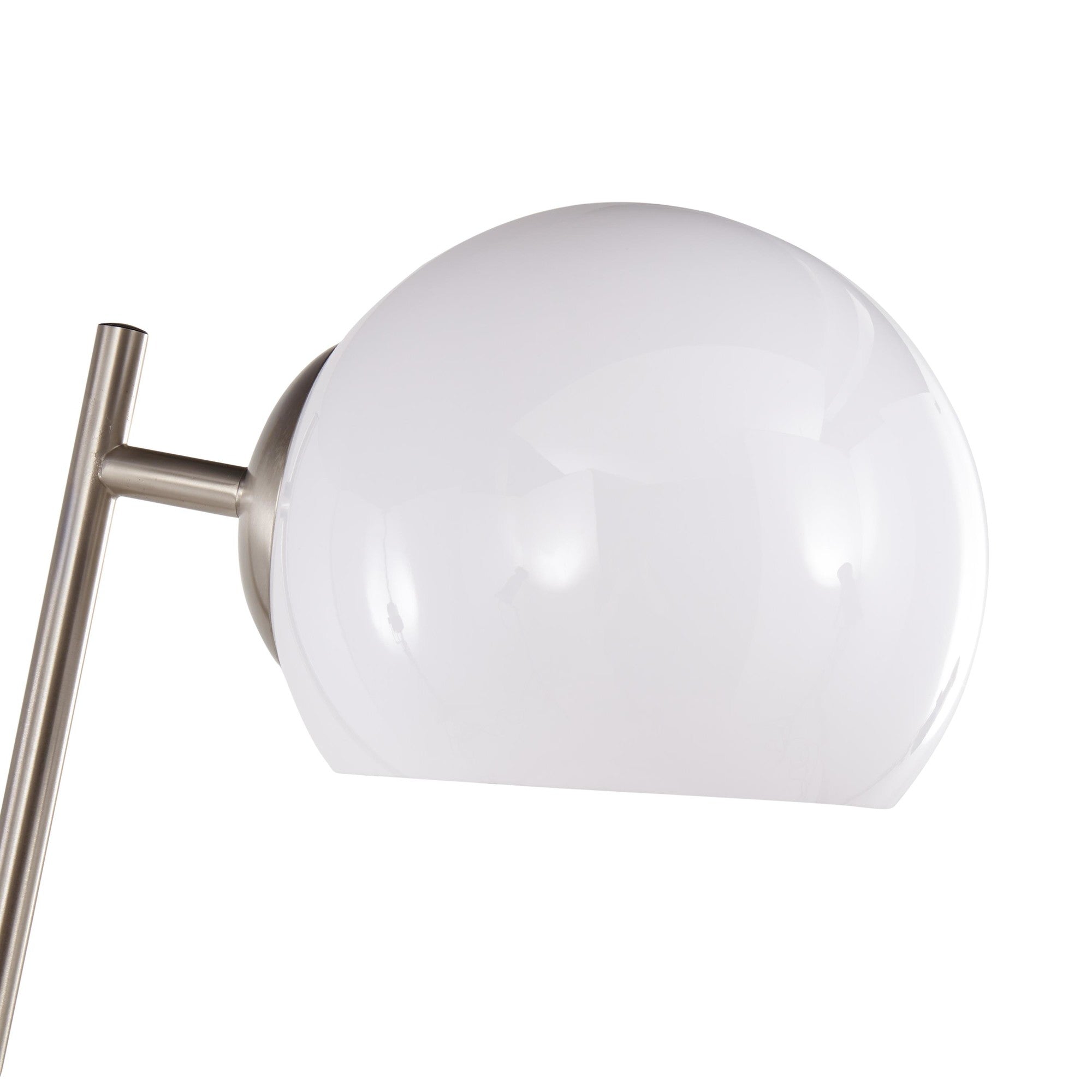 Eileen Contemporary Floor Lamp in Brushed Nickel