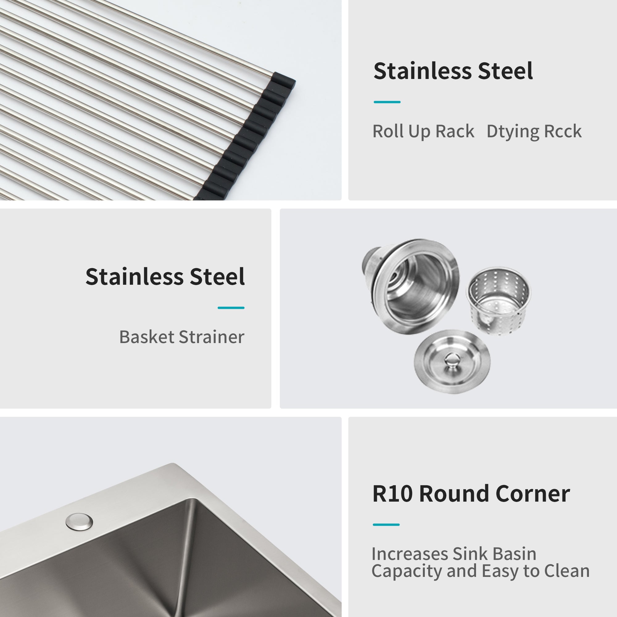 Stainless Steel Drop-In Kitchen Sink