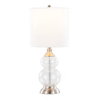 Belle 20" Contemporary Glass Accent Lamp
