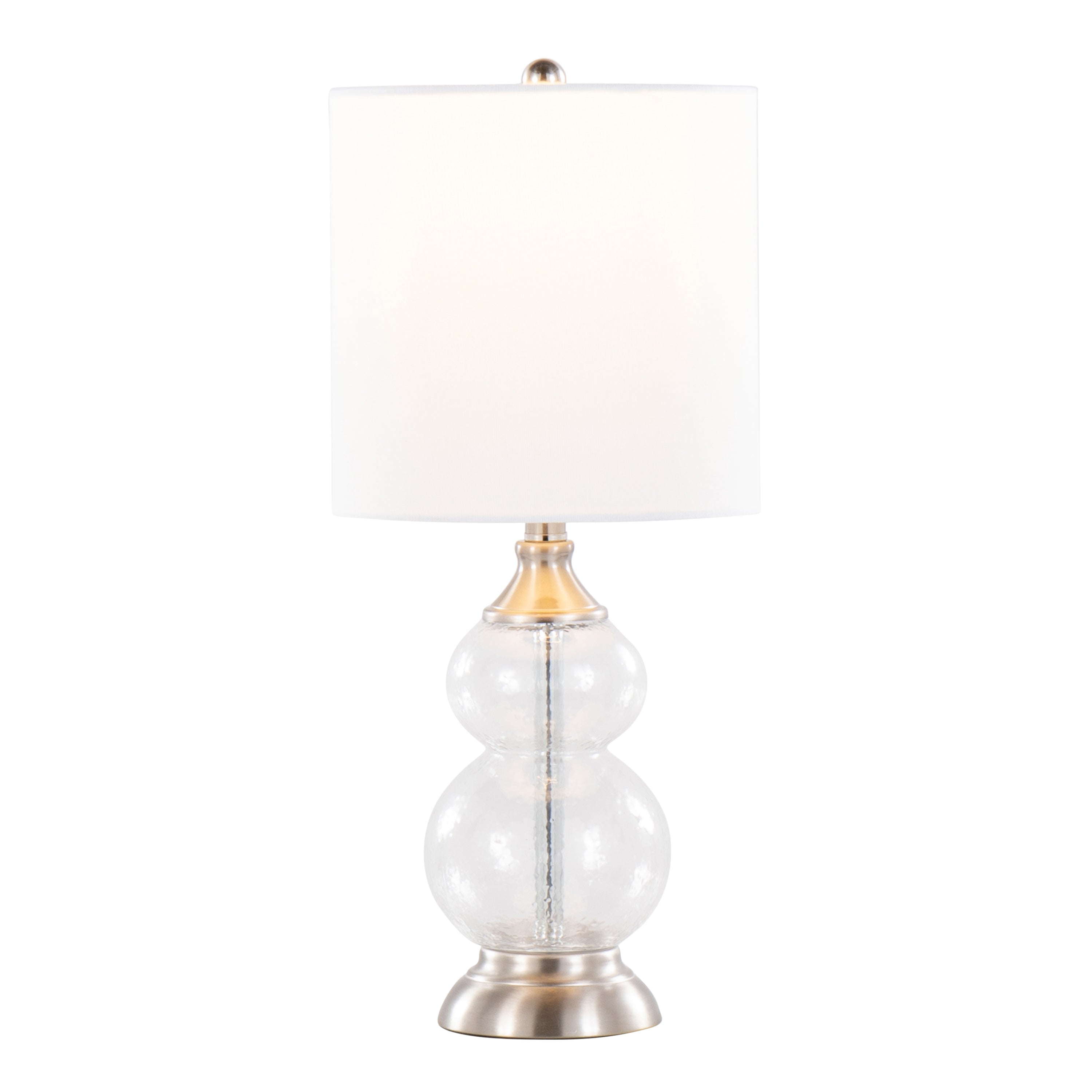 Belle 20" Contemporary Glass Accent Lamp
