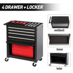 4-Drawer Rolling Tool Chest with Wheels