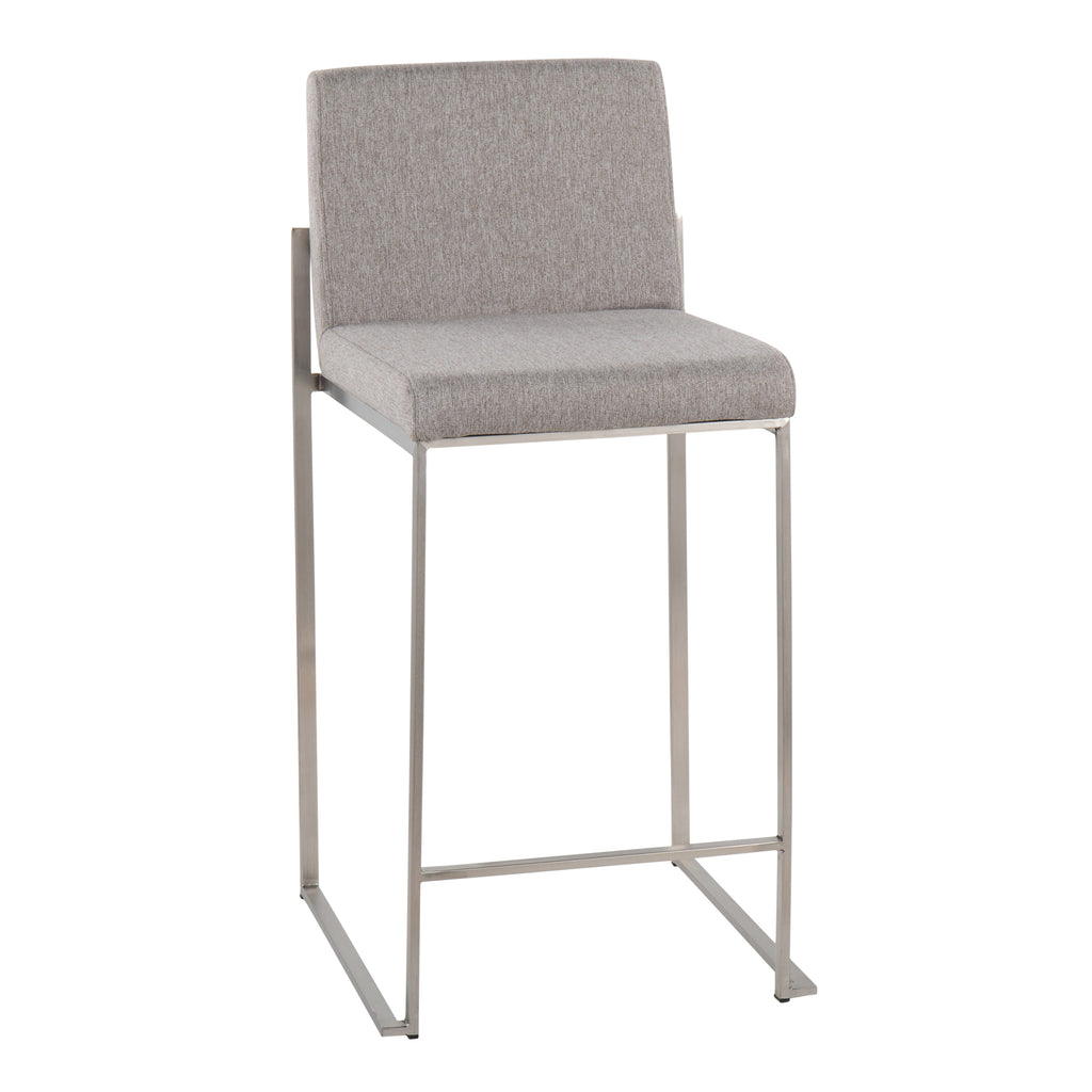 Contemporary High Back Counter Stool