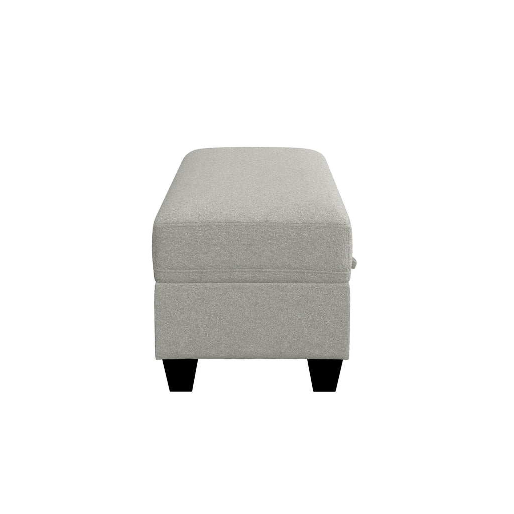 Gray Storage Ottoman