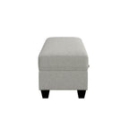 Gray Storage Ottoman