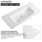 64'' Freestanding Bathroom Vanity with Ceramic Sink