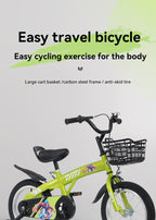 FKZNPJ 16 Inch Sporty Kids Bike with Training Wheels
