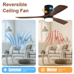 52 Inch Indoor Ceiling Fan With Lights