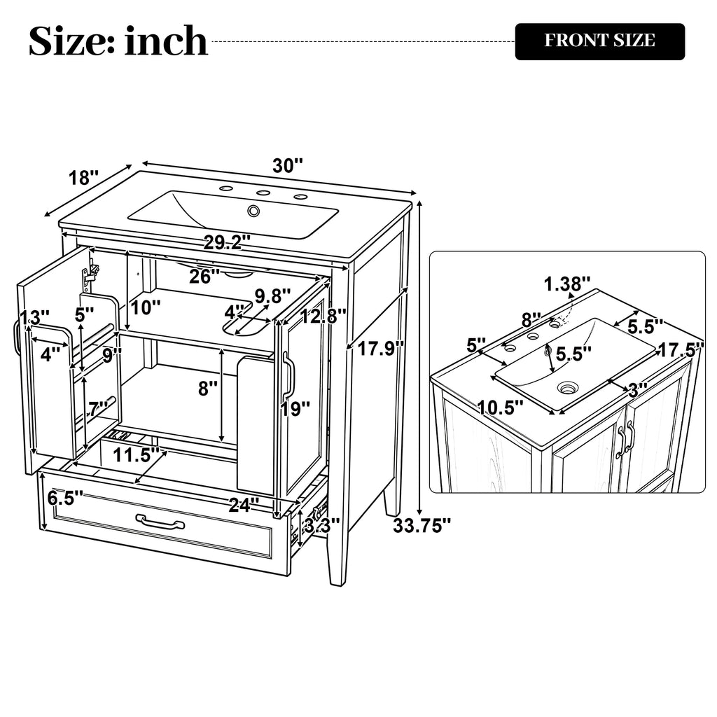 30" Bathroom Vanity