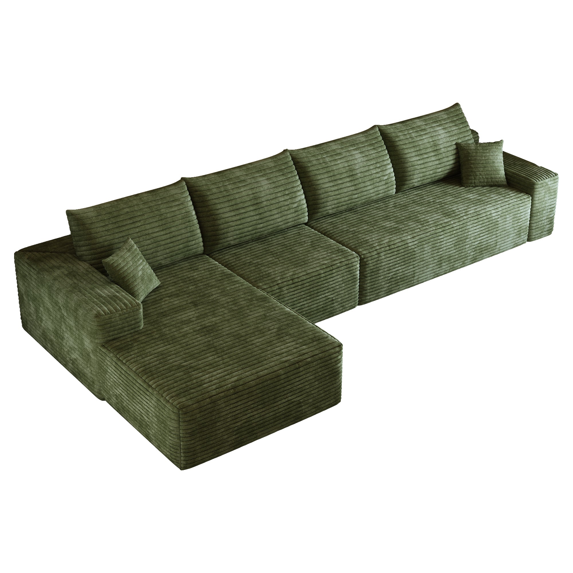 135" Cloud Sectional Couch with L-Shape Chaise