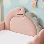 Twin Size Cute Dinosaur-Shaped Kids Bed with Safety Guardrail