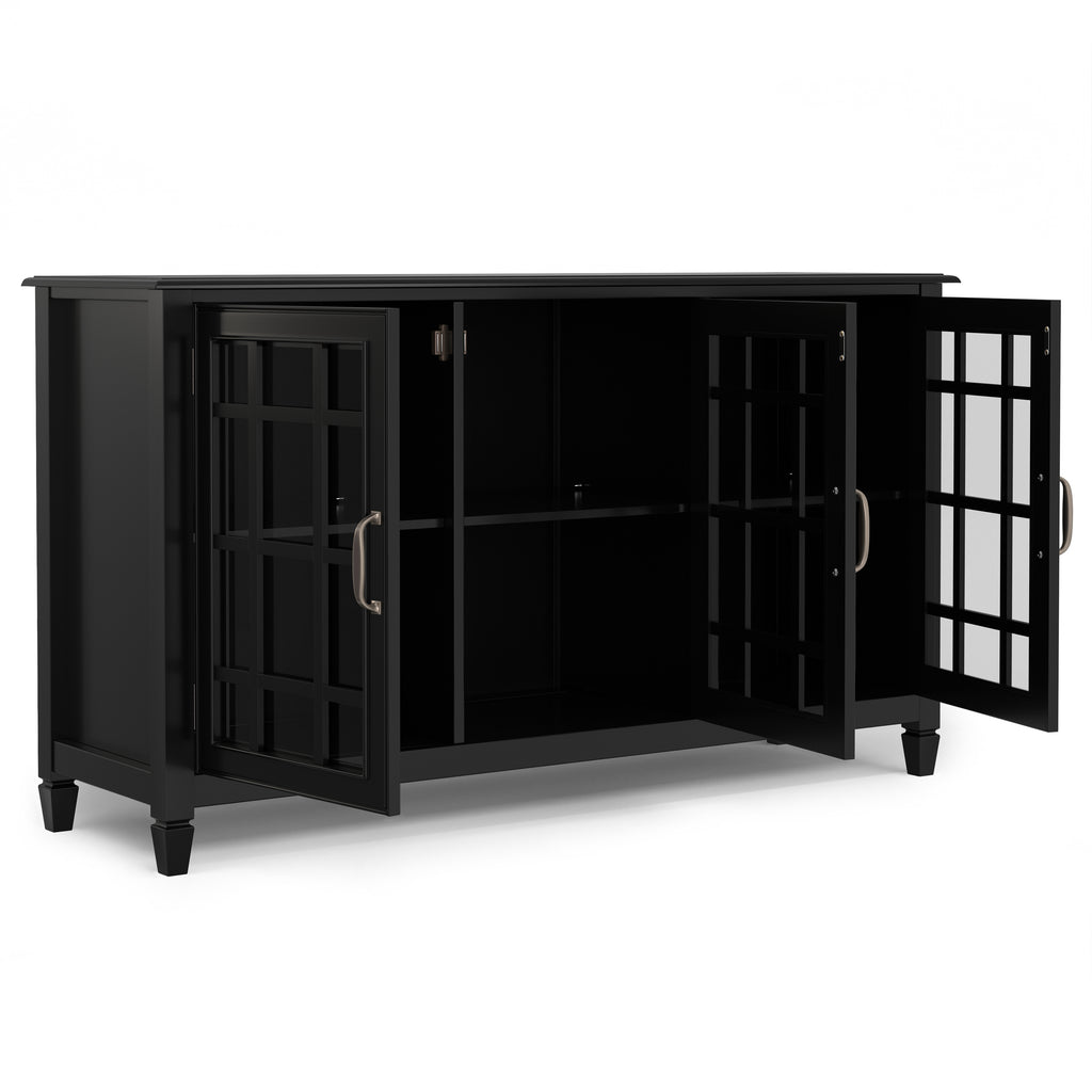 Connaught 60 Inch Wide Solid Wood Storage Cabinet Buffet