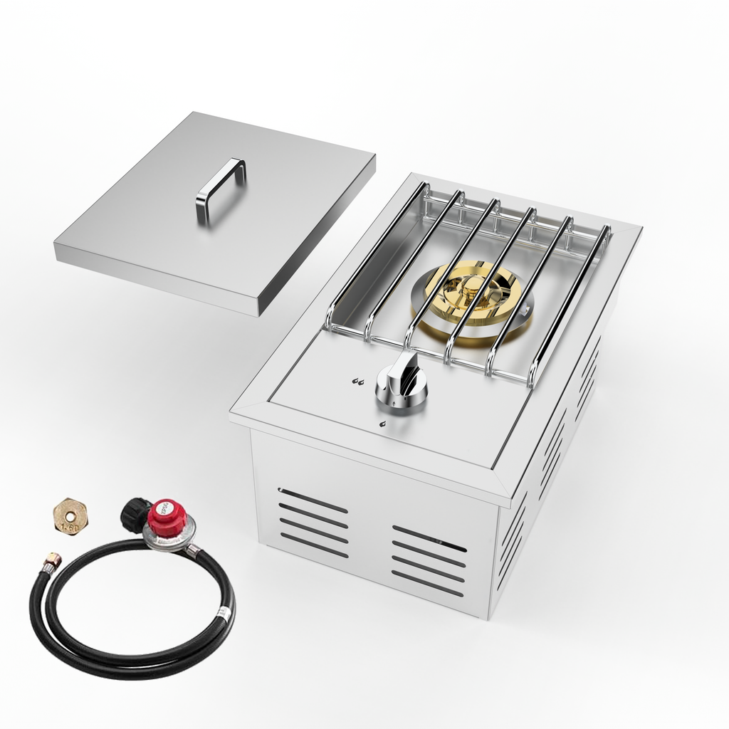 15,000BTU Liquid Propane Single Grilling Side Burner