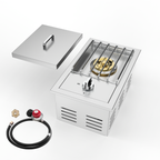 15,000BTU Liquid Propane Single Grilling Side Burner