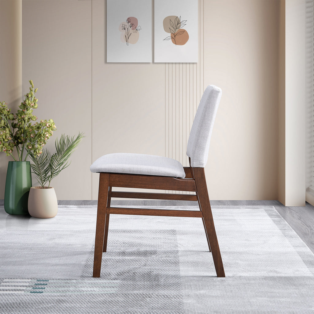 Gusto Mid-Century Modern Fabric Dining Chair (Set of 2)