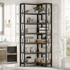 78.74" Tall 7-Tier Industrial Bookshelf