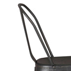 Set of 4 Stackable Metal Dining Chairs