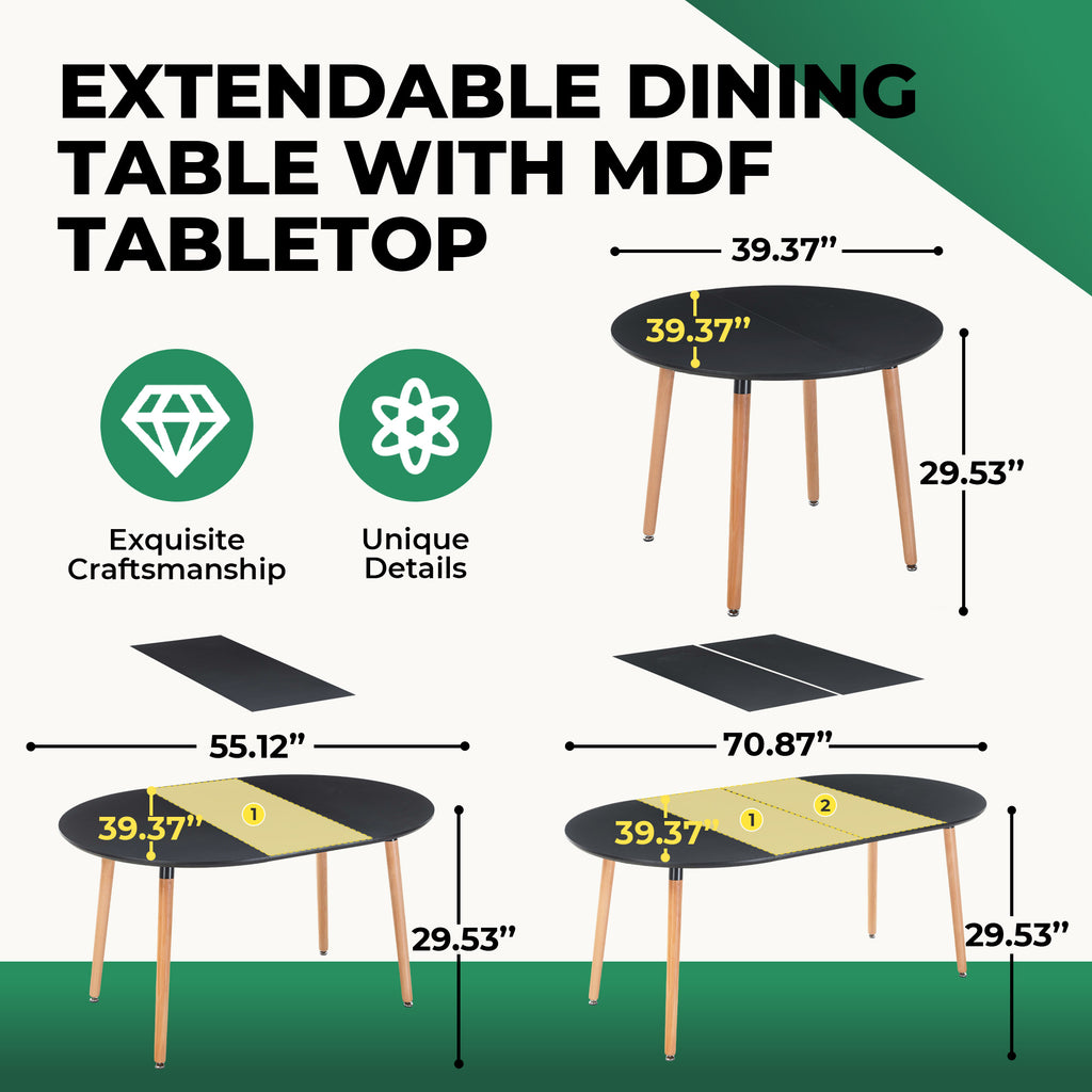 Extensible Dining Table, Office Table, Coffee Table
