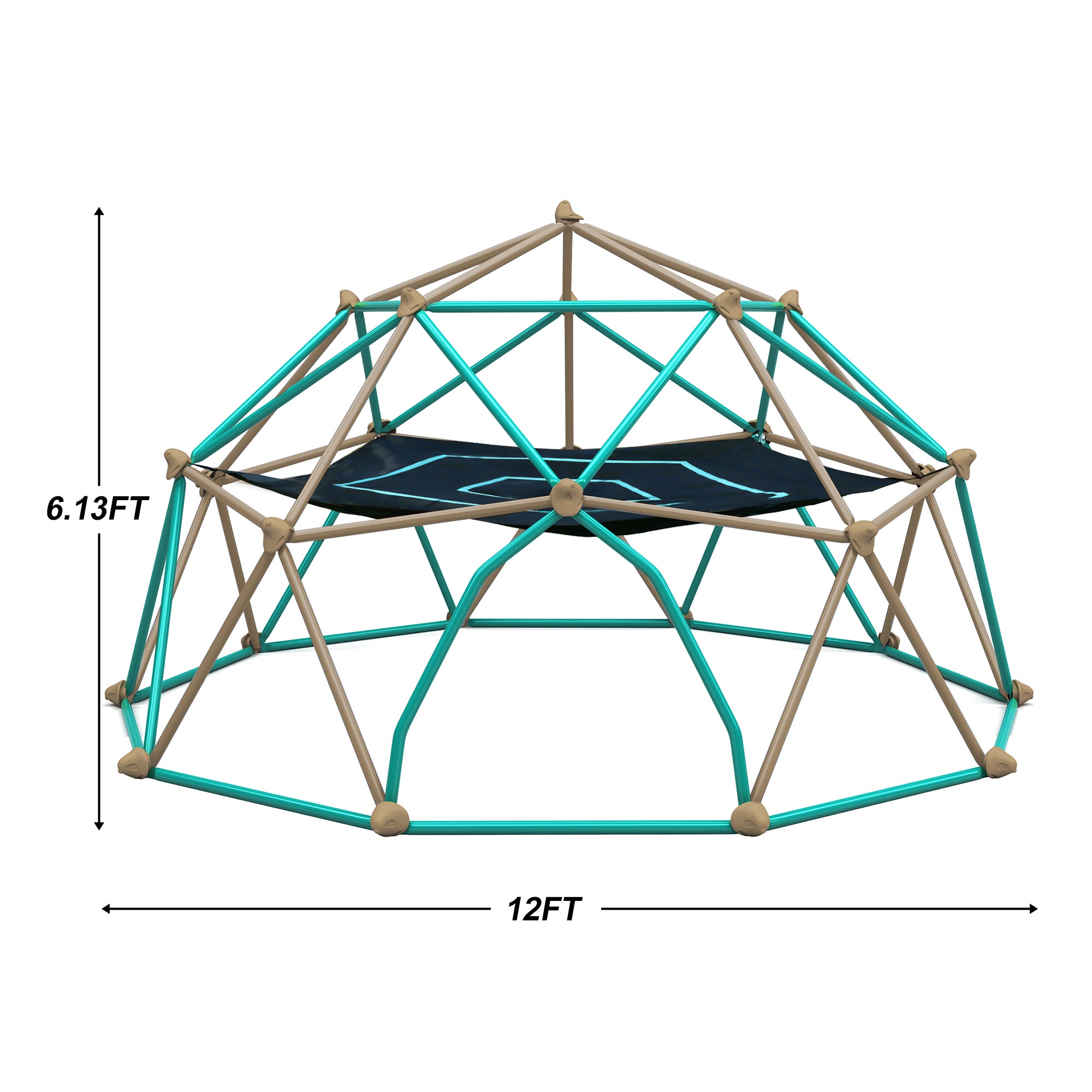 12ft Geometric Dome Climber Play Center