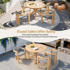 44.5 Inch Round Outdoor Dining Table