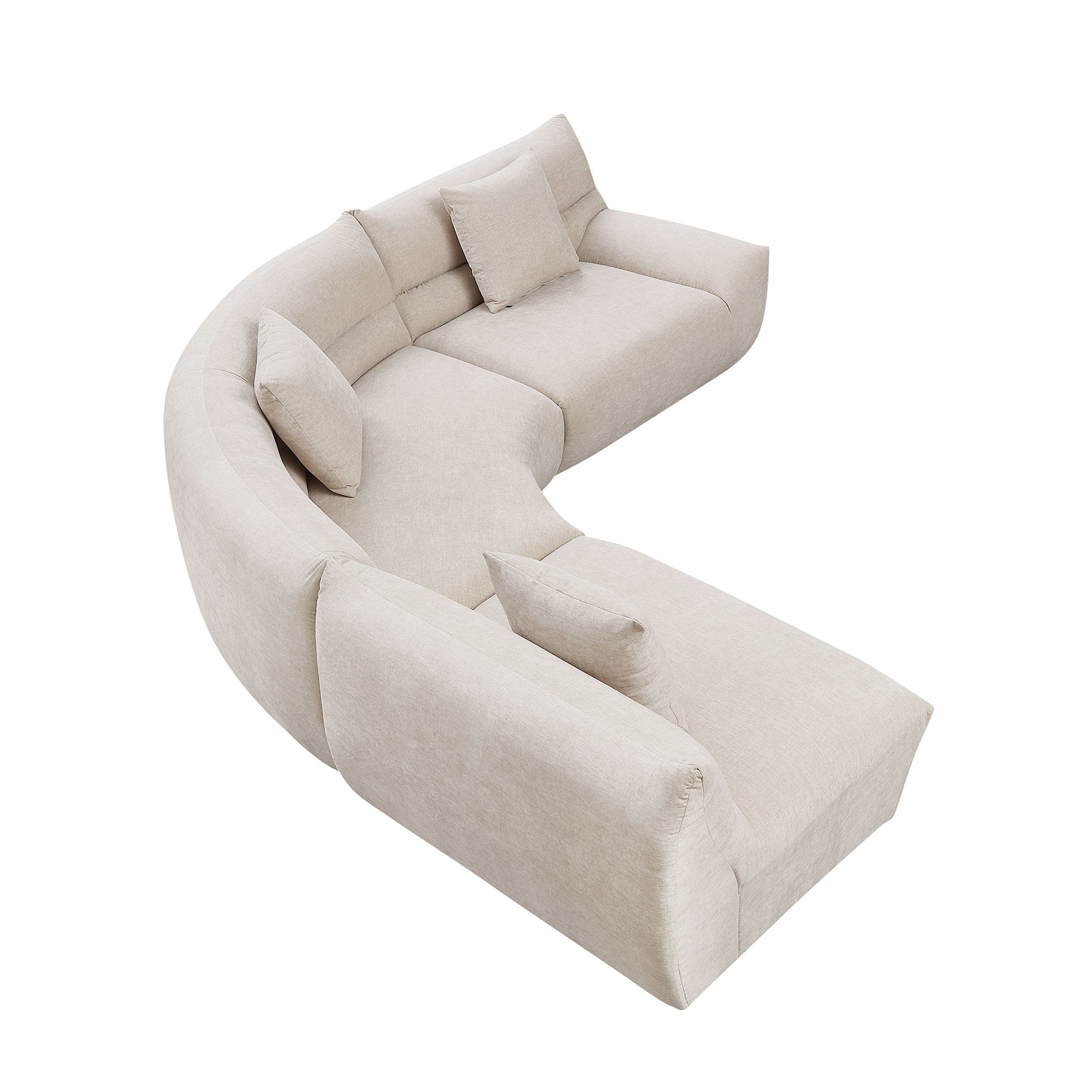 Modular Curved Sectional Sofa