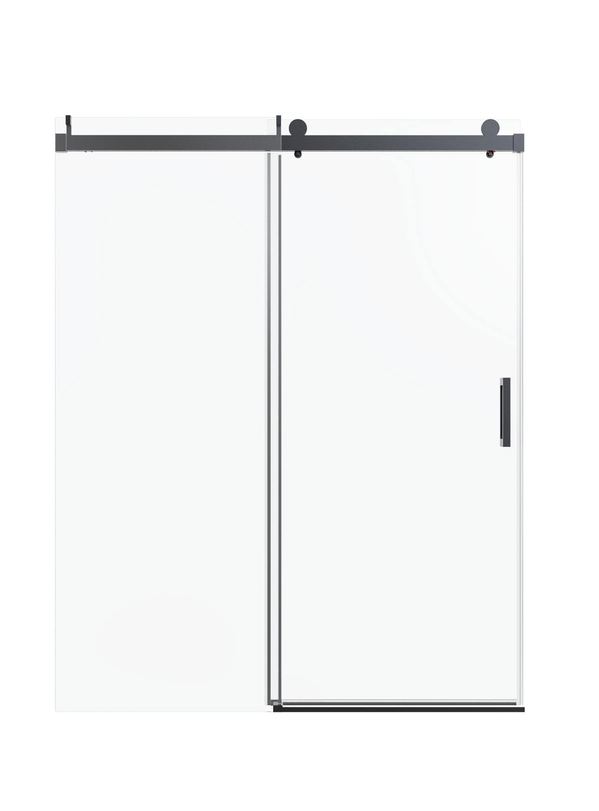56-60" W * 76" H Frameless Single Sliding Shower Doors