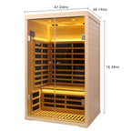 Luxury Indoor Far Infrared Sauna Room for Two