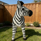 Simulated Zebra Garden Statue