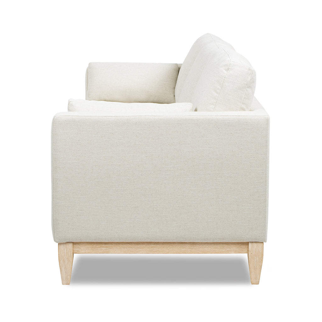 Knox 84" Modern Farmhouse Sofa, Flax