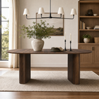 70.8" Oval Kitchen Table for 4-8 People