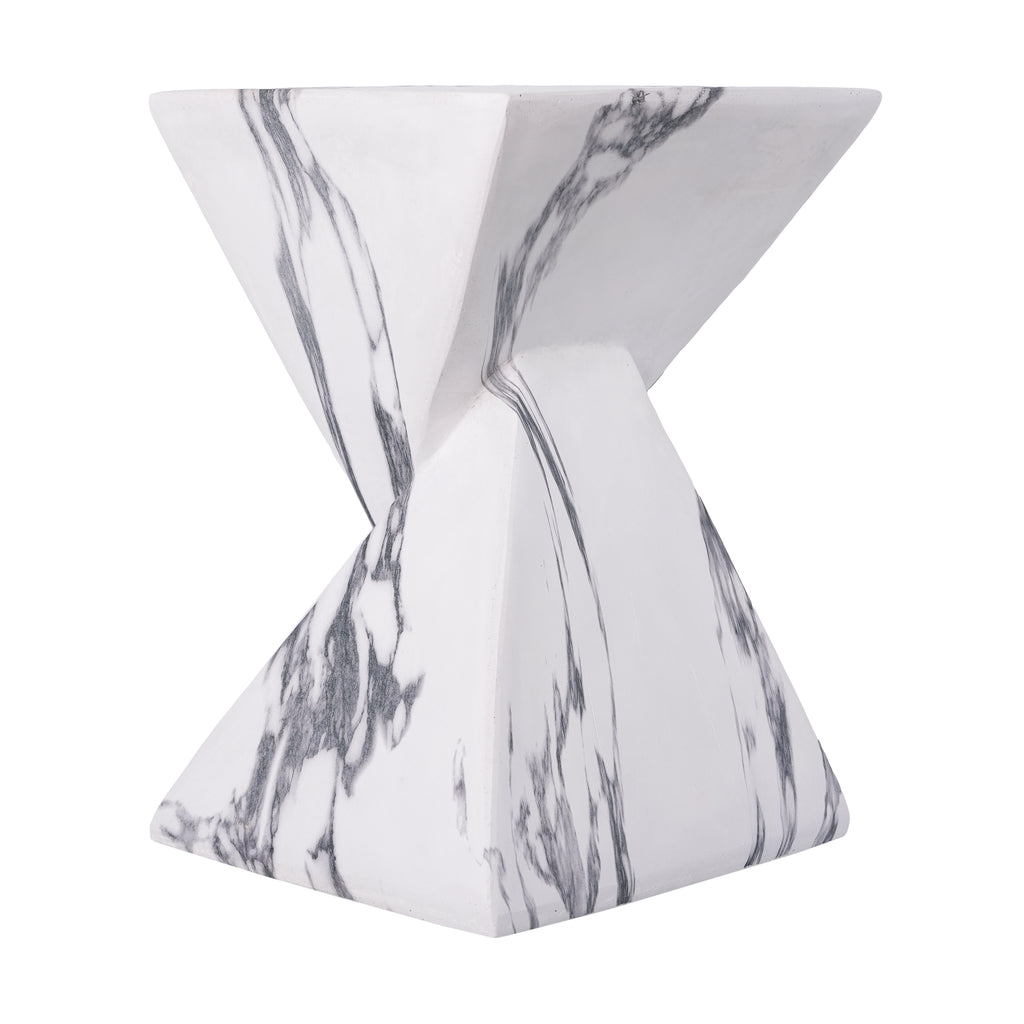 18.5"H Modern Outdoor Concrete Side Table