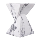 18.5"H Modern Outdoor Concrete Side Table