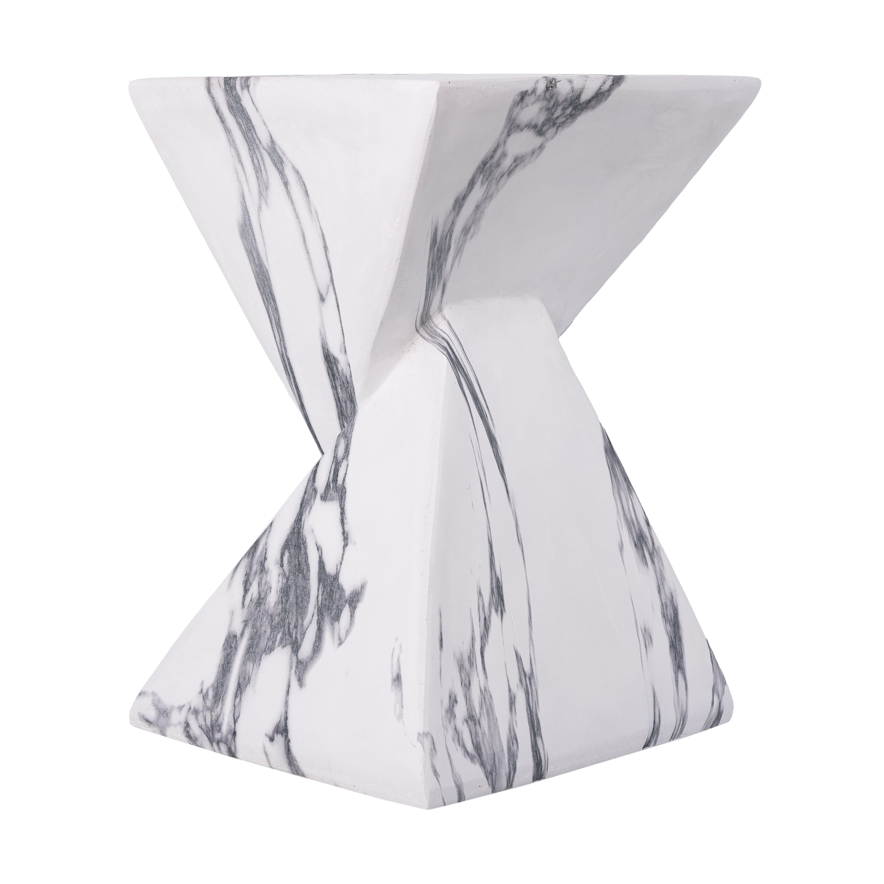 18.5"H Modern Outdoor Concrete Side Table