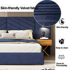 Queen Size Velvet Bed Frame