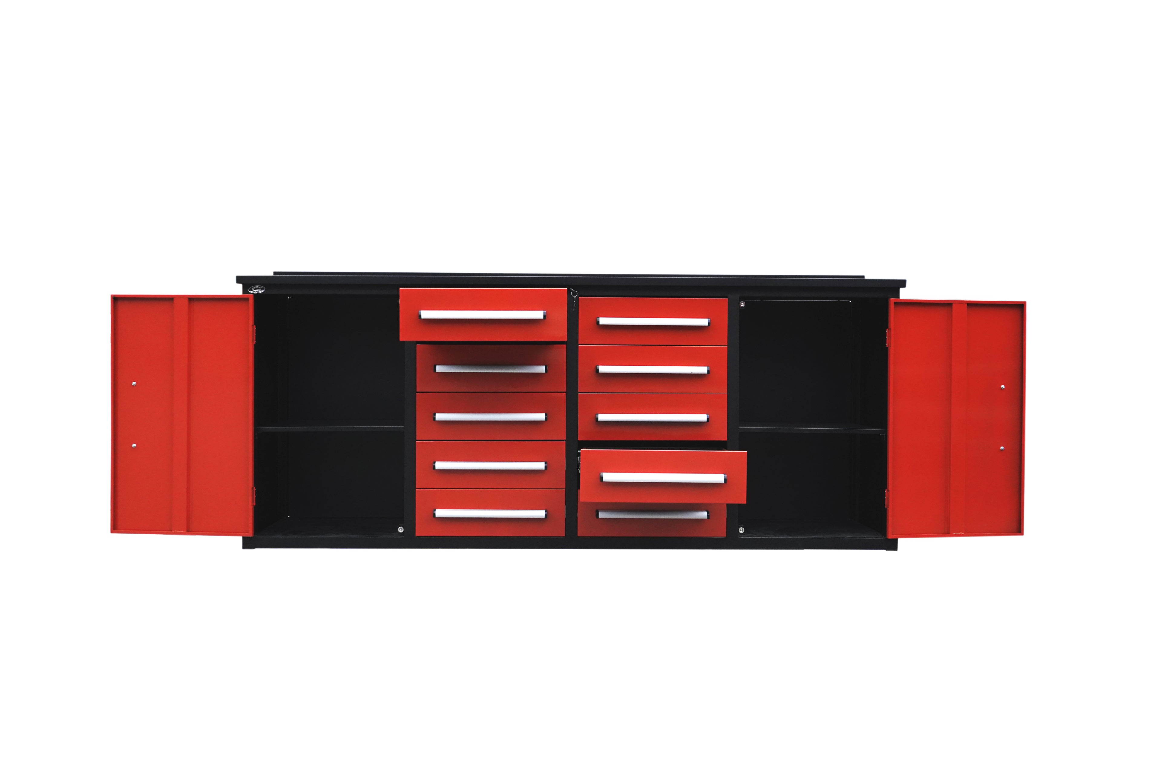 7' Storage Cabinets with Workbench
