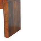 Mini Darcy Chestnut Nightstand with Curved Edges, 1-Drawer
