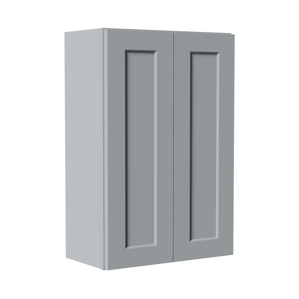 Gray Shaker Solid Wood Wall Cabinet