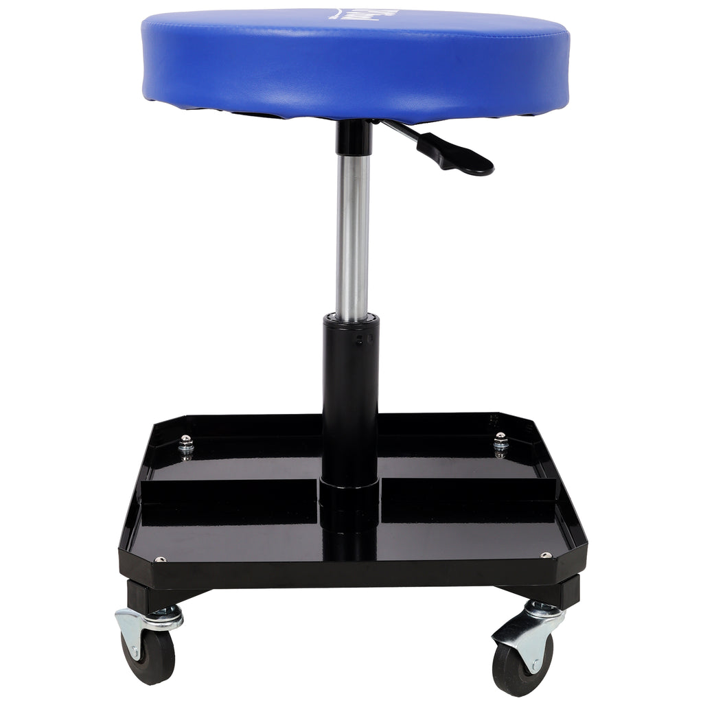 Rolling Pneumatic Creeper Garage Stool with Tool Tray