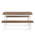 47" Farmhouse 3-Piece Dining Table Set for 2-4
