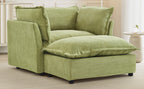 Modern Armchair Sofa with Movable Ottoman