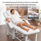 Professional Beauty Bed with Removable Headrest & Cushions