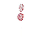 Iced Lollipop Spray Christmas Tree Ornaments - Set of 6