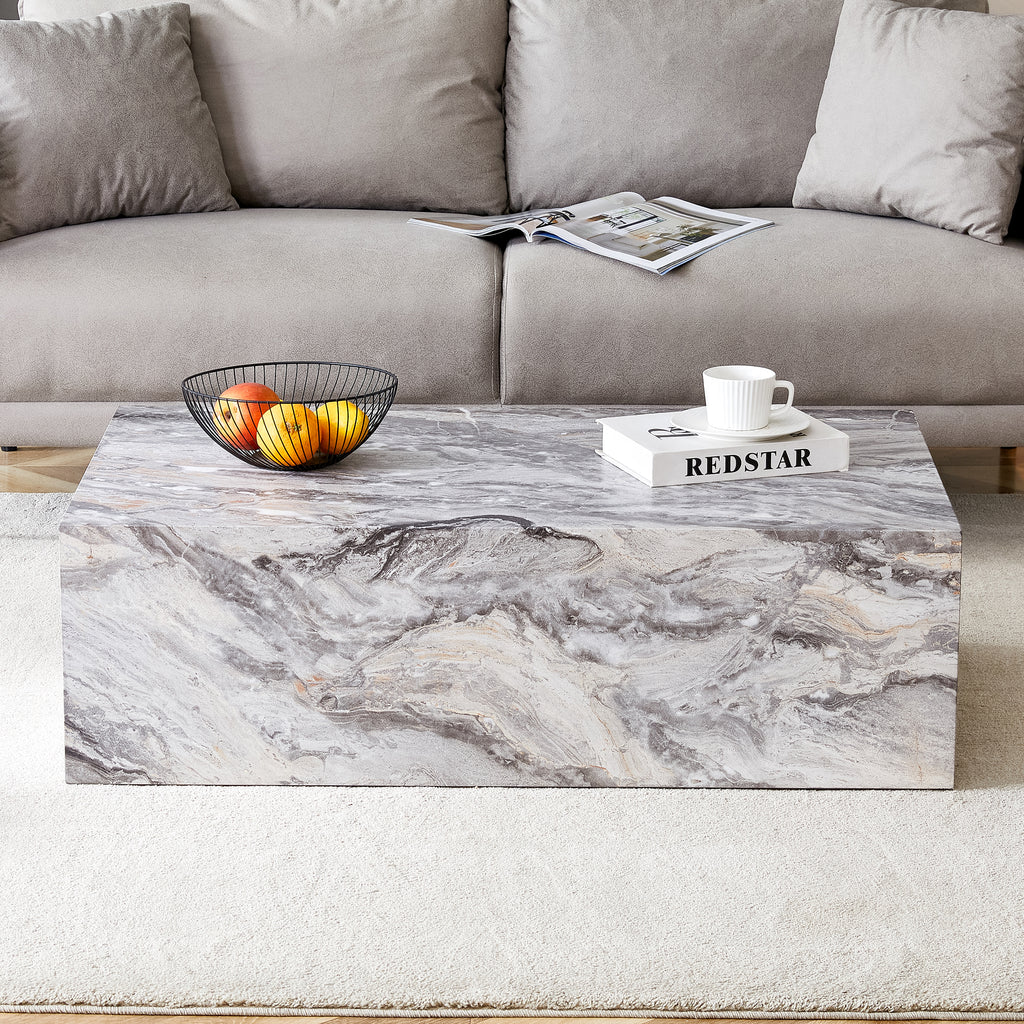 Grey Stone Pattern Coffee Table