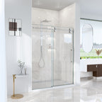 Frameless Single Sliding Shower Door – 5/16" Clear Tempered Glass