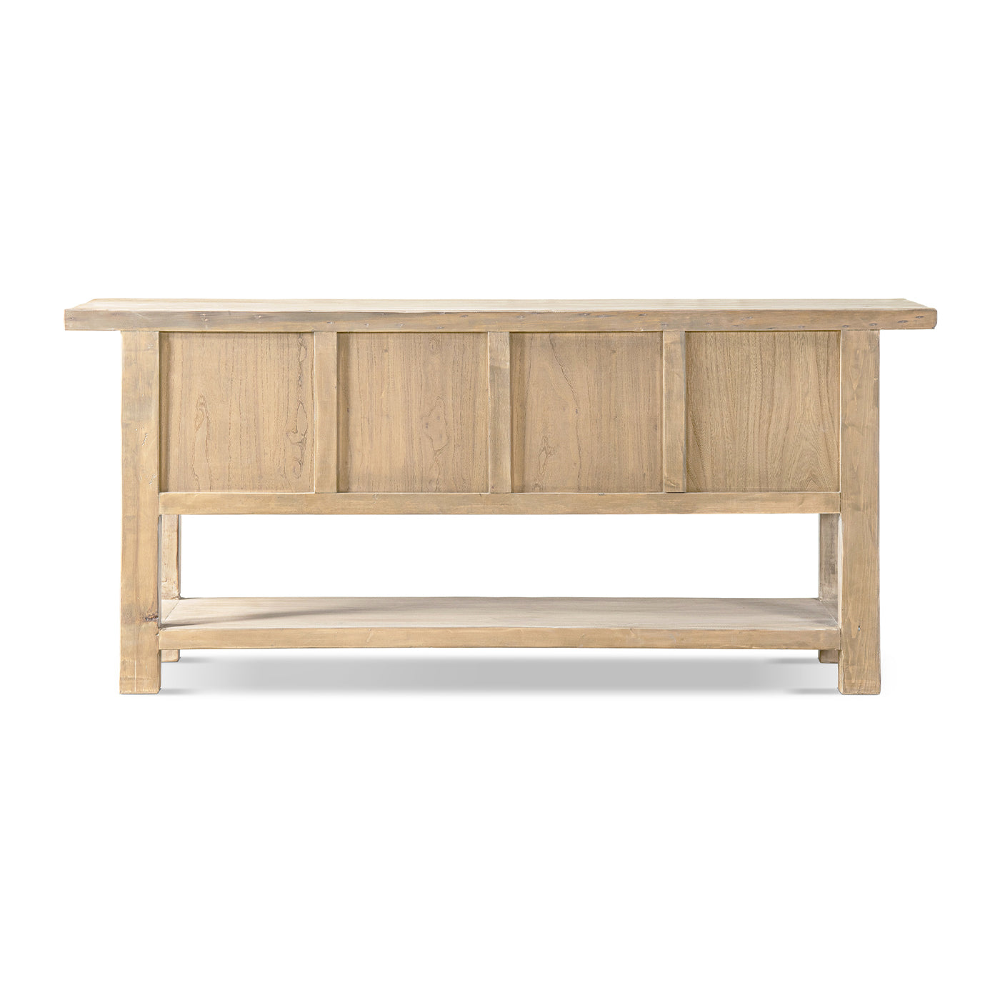 Rowan 78.5" Solid Reclaimed Pine Sideboard with Lower Shelf Heritage Light