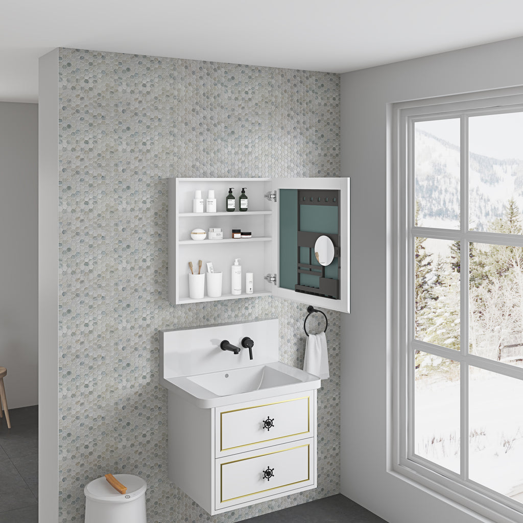 Surface Frameless Mirror Medicine Cabinet