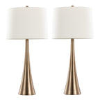 Diana 29" Contemporary Metal Table Lamp in Matte Golden Bronze