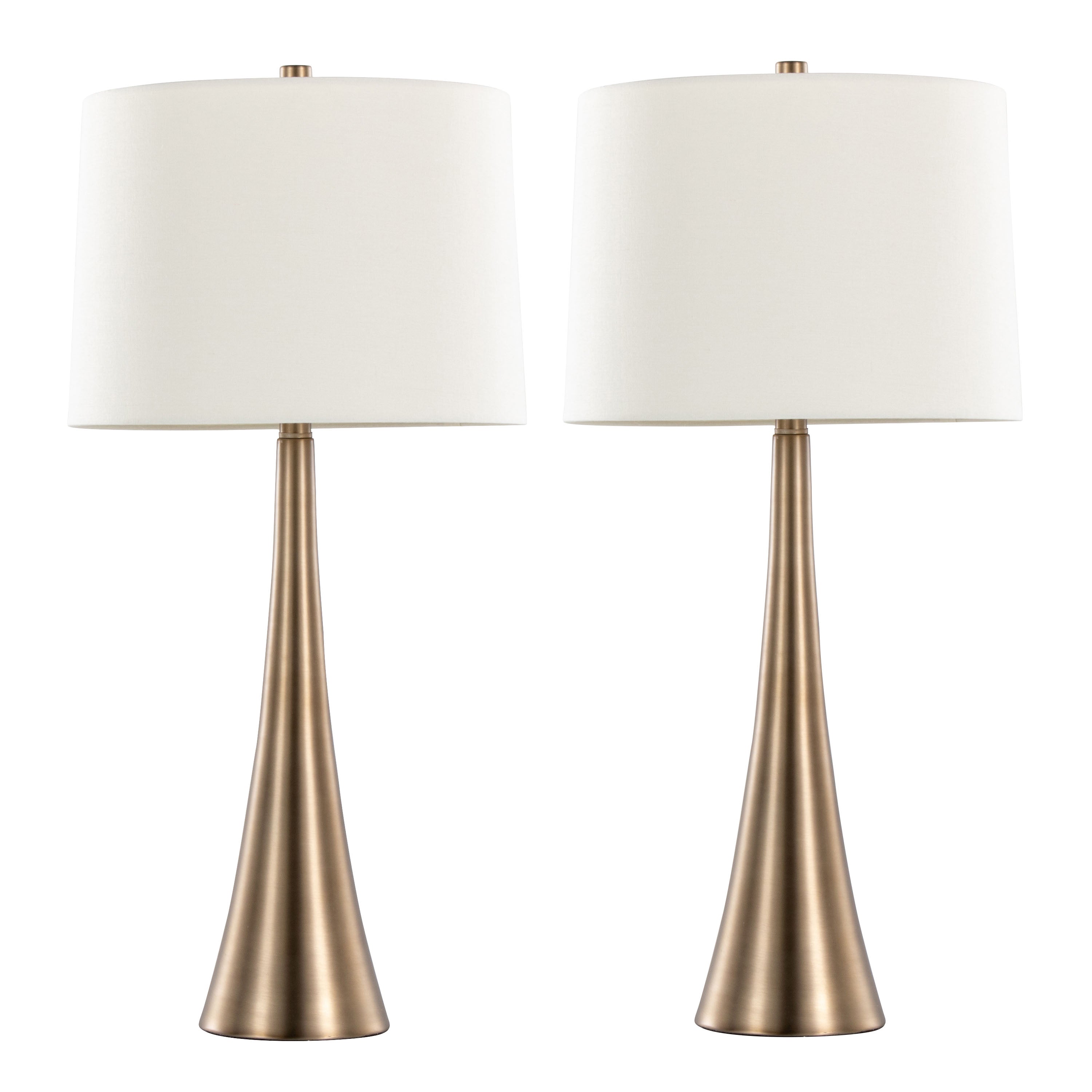 Diana 29" Contemporary Metal Table Lamp in Matte Golden Bronze