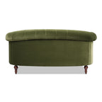 La Rosa Victorian Chesterfield Loveseat, Olive