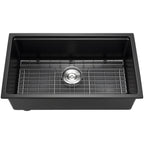 30 Inch Granite Kitchen Sink Undermount Single Bowl Drop-In Basin for RV Bar
